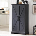 47in Kitchen Pantry with Barn Doors - Rustic Farmhouse Storage