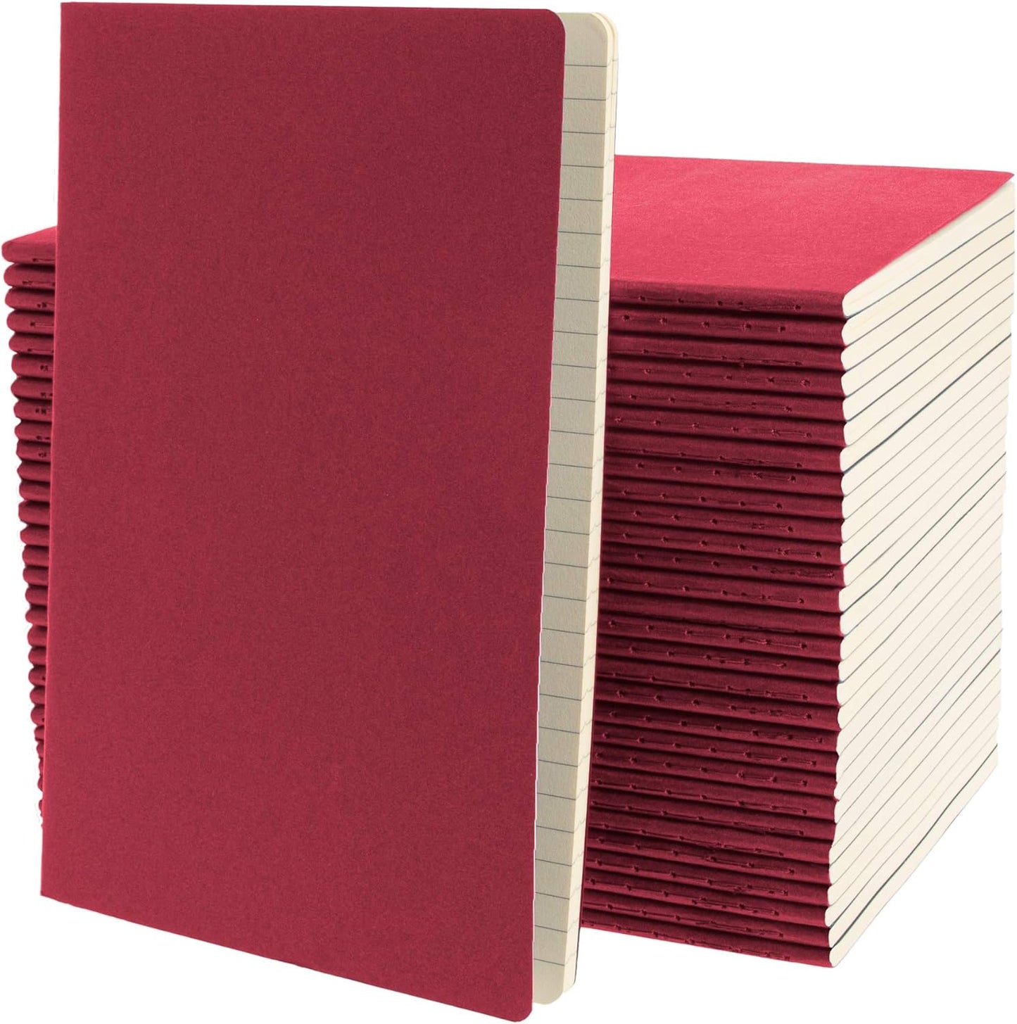 Multipurpose Softcover A5 Notebooks - College Ruled - Ideal for Work & Travel - 92 Pages