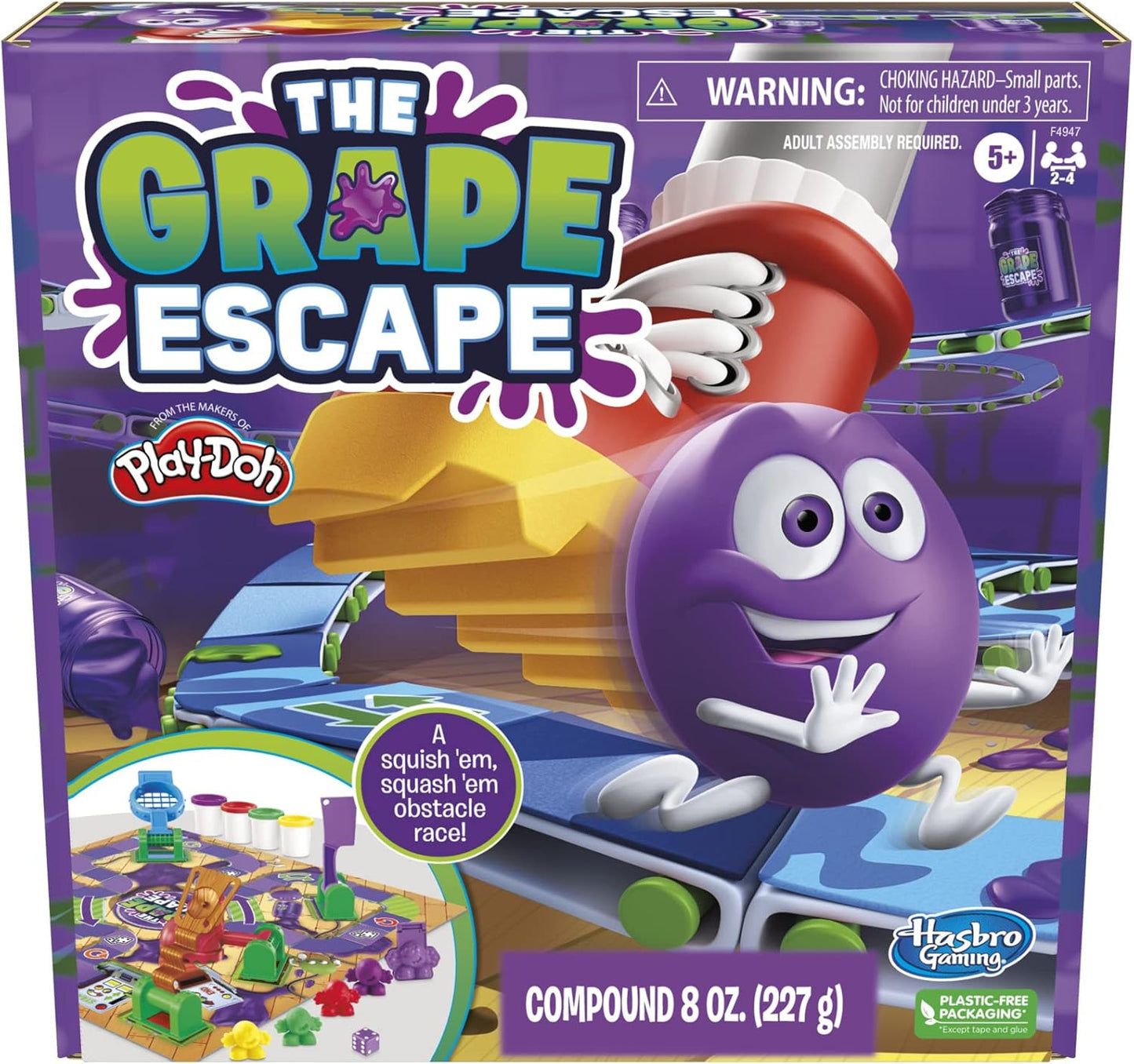 Grape Escape Board Game: Fun for Kids 5+ with Modeling Compound