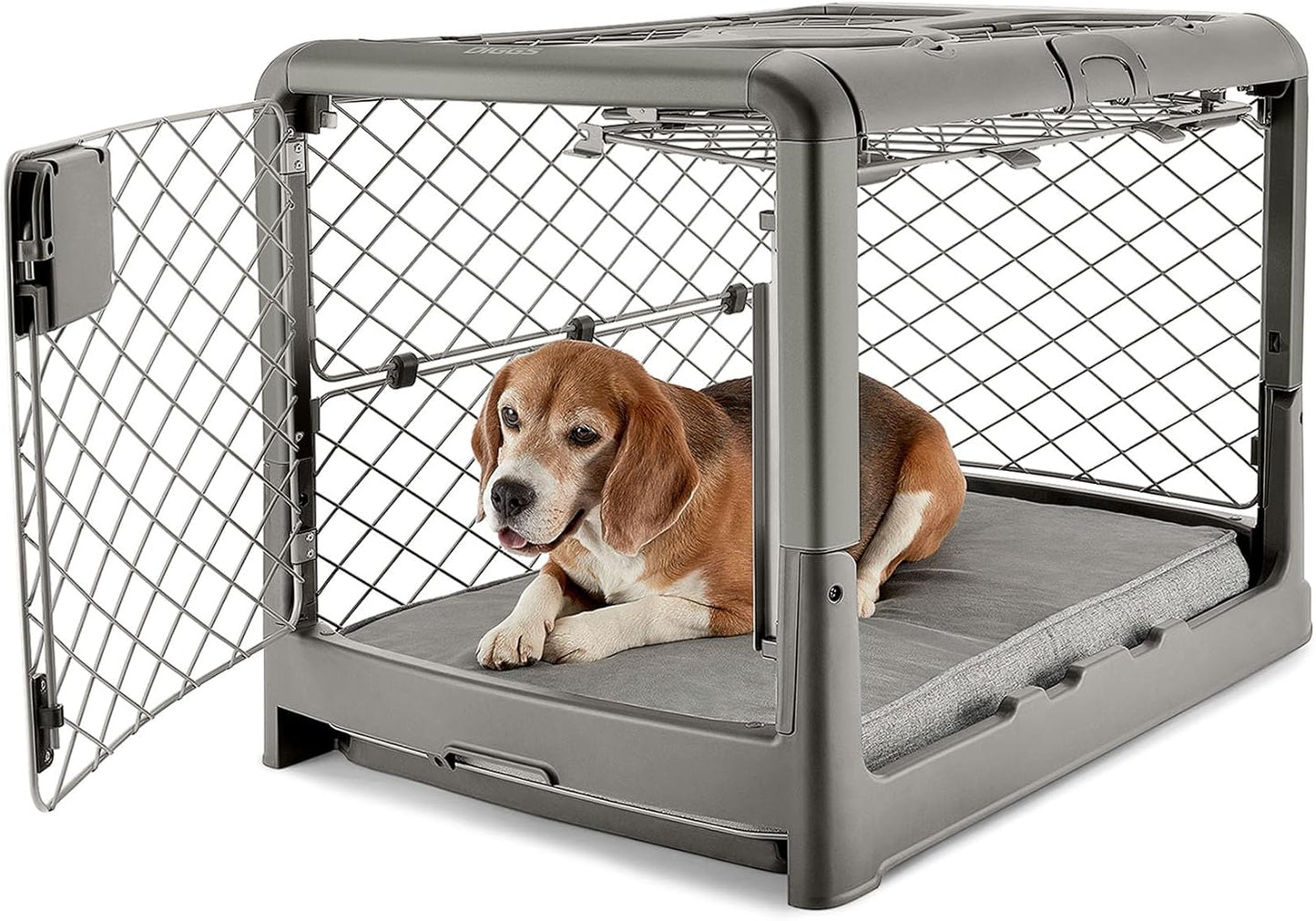 DIGGS Revol Collapsible Dog Crate - Premium Portable Indoor Kennel