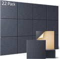 Acoustic Wall Panels 22 Pack 12in x 12in - Easy Self-Adhesive Noise