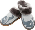 FOCO Womens NFL Team Logo Glitter Moccasin Slippers - Cozy Fit