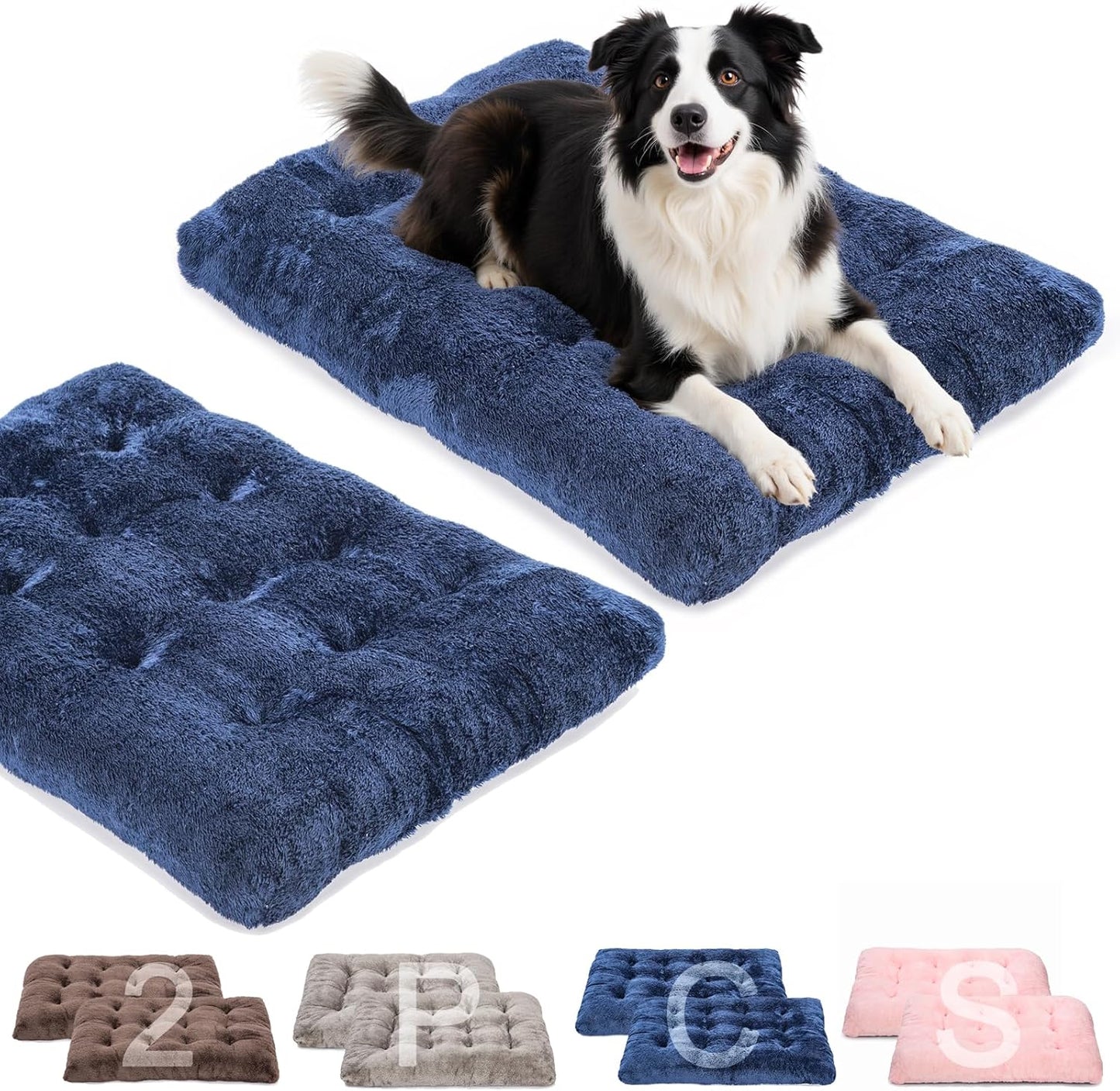 POMIU 2-Pack Washable Dog Bed for Cozy Comfort and Support