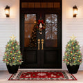 Set of 2 Christmas Urn Fillers with Lights - Ready for Porch Display