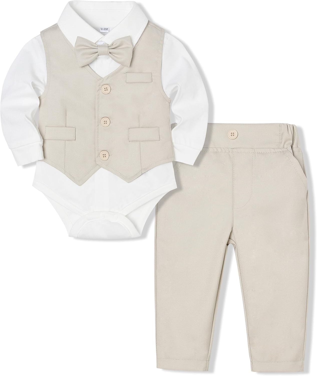 Baby Boy Clothes Suits for Gentlemen - Stylish 4Pcs Outfit