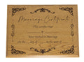 Handcrafted Marriage Certificate Plaque 9x12 inch Display - Oak finish