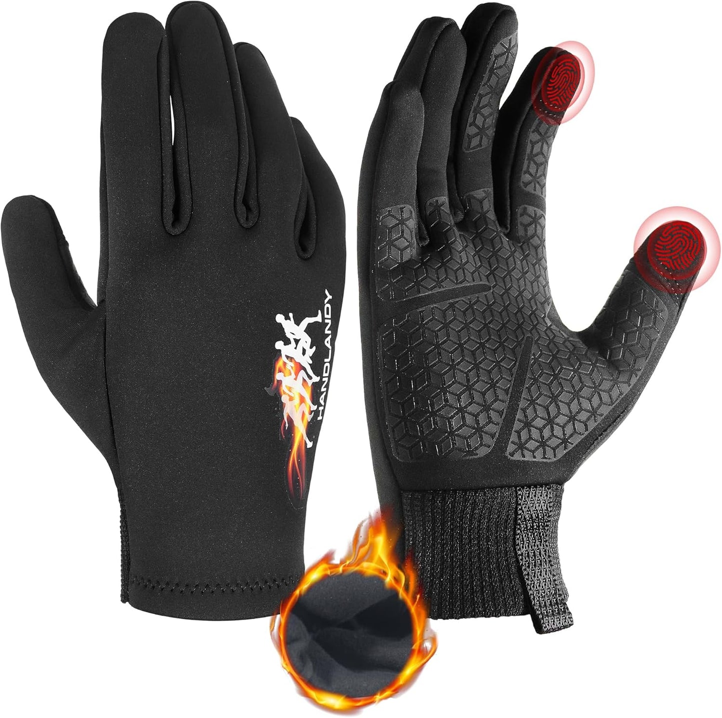 Handlandy Winter Thermal Touchscreen Gloves - Stay Warm & Dry!