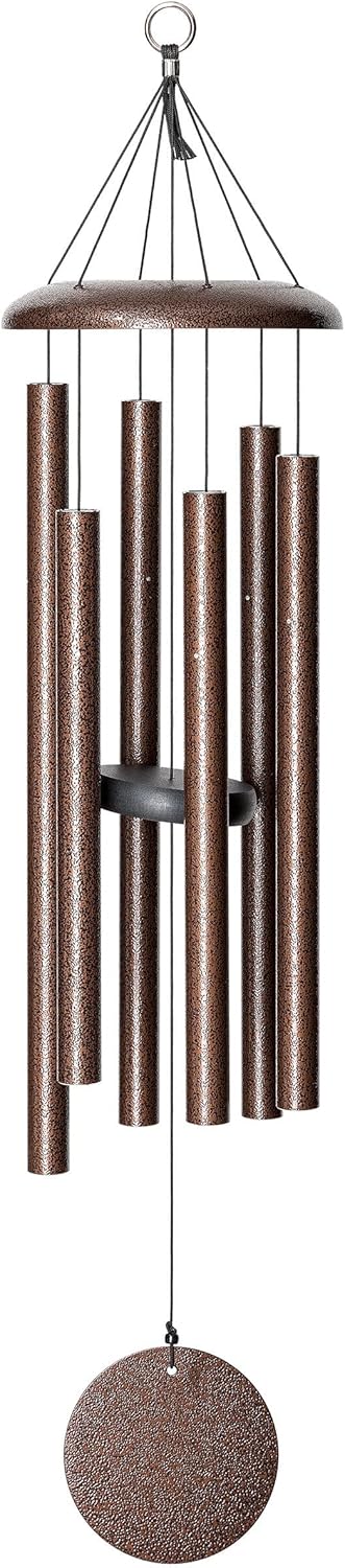 QMT 36 in Corinthian Bells Windchime - Copper Vein Elegance