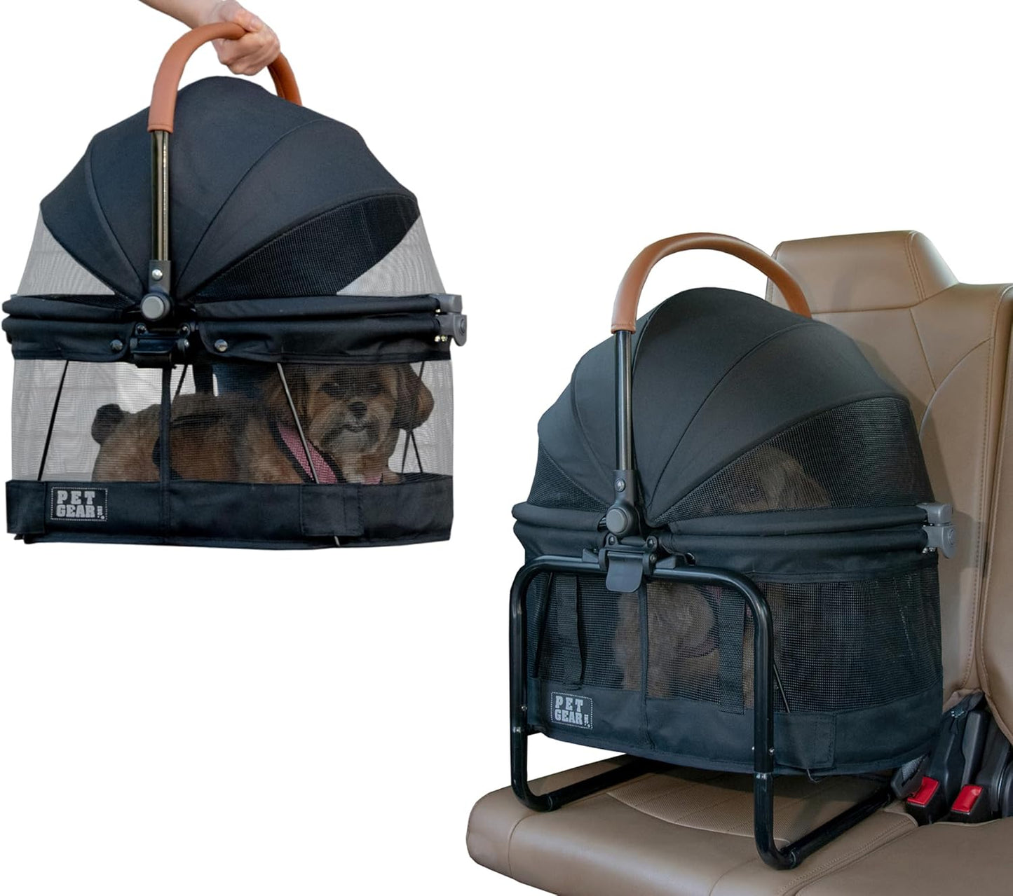 Pet Gear No-Zip View 360 Pet Carrier for Small Dogs & Cats