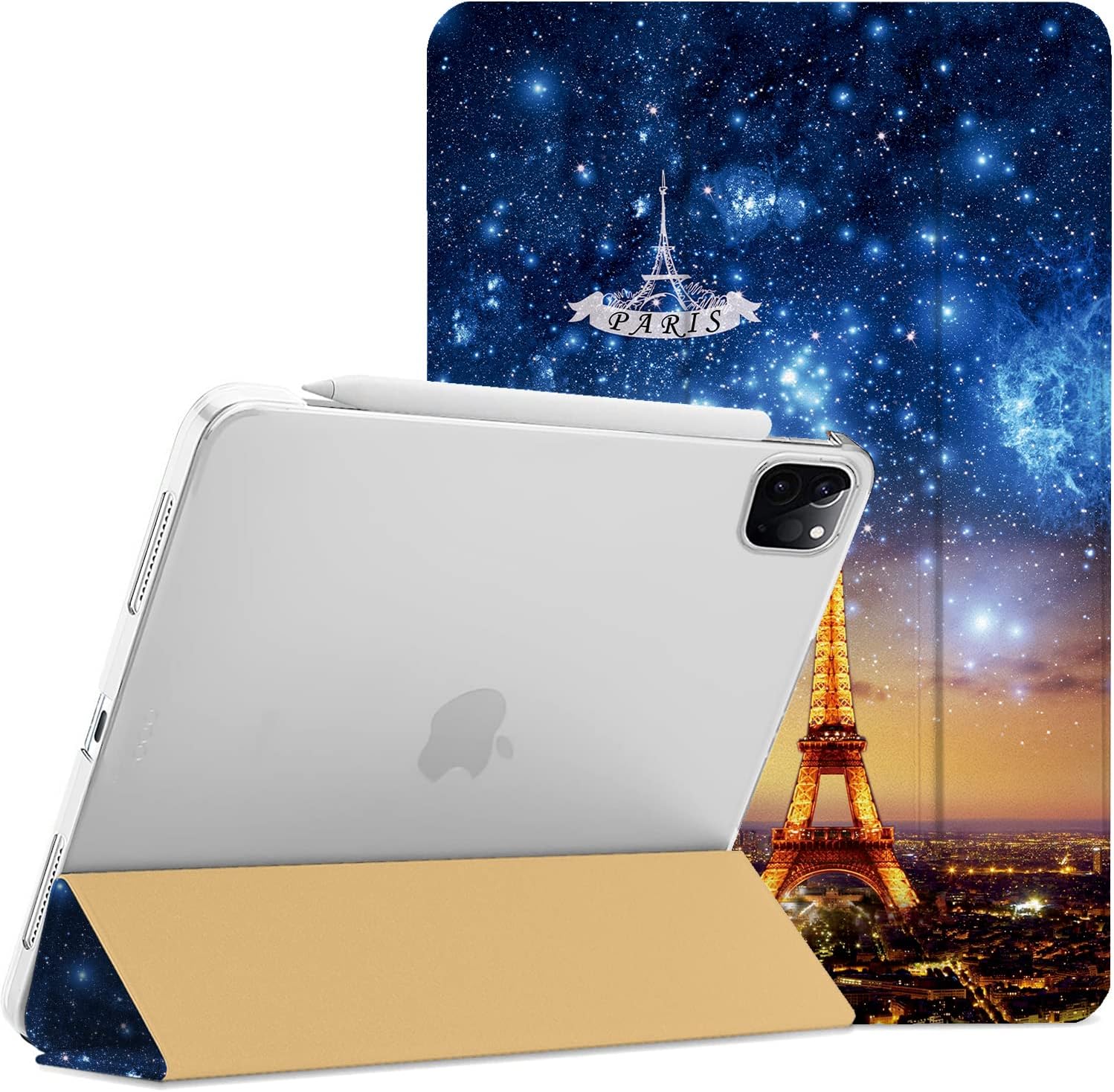 DuraSafe iPad Pro 12.9 Inch 4th Gen Case with Eiffel Tower Print
