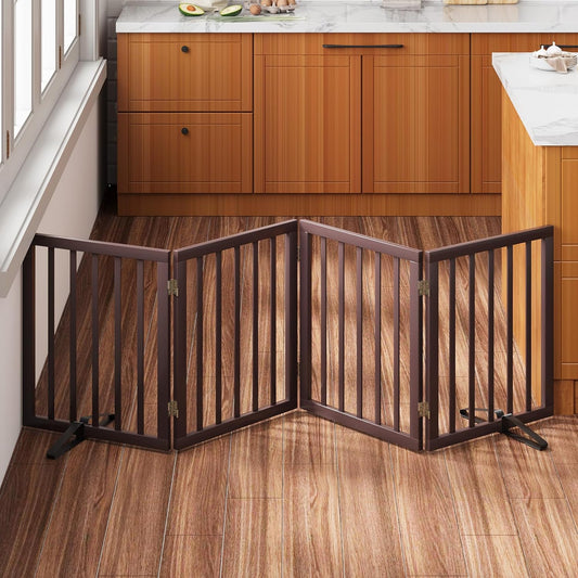 Expandable Bamboo Dog Gate - Stylish & Versatile!