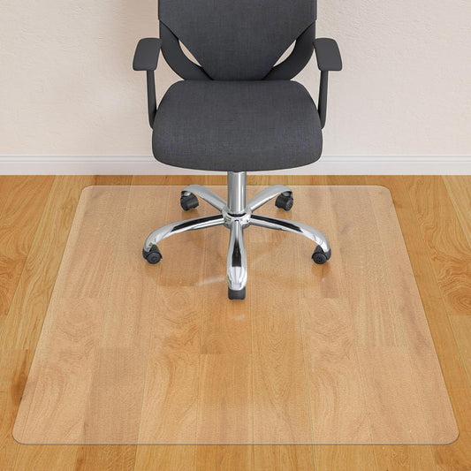 HOMEK Clear 45 x 53 Hardwood Floor Chair Mat - Easy Glide for Work & Home