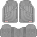 FlexTough Performance All Weather Rubber Car Floor Mats - Heavy-Duty