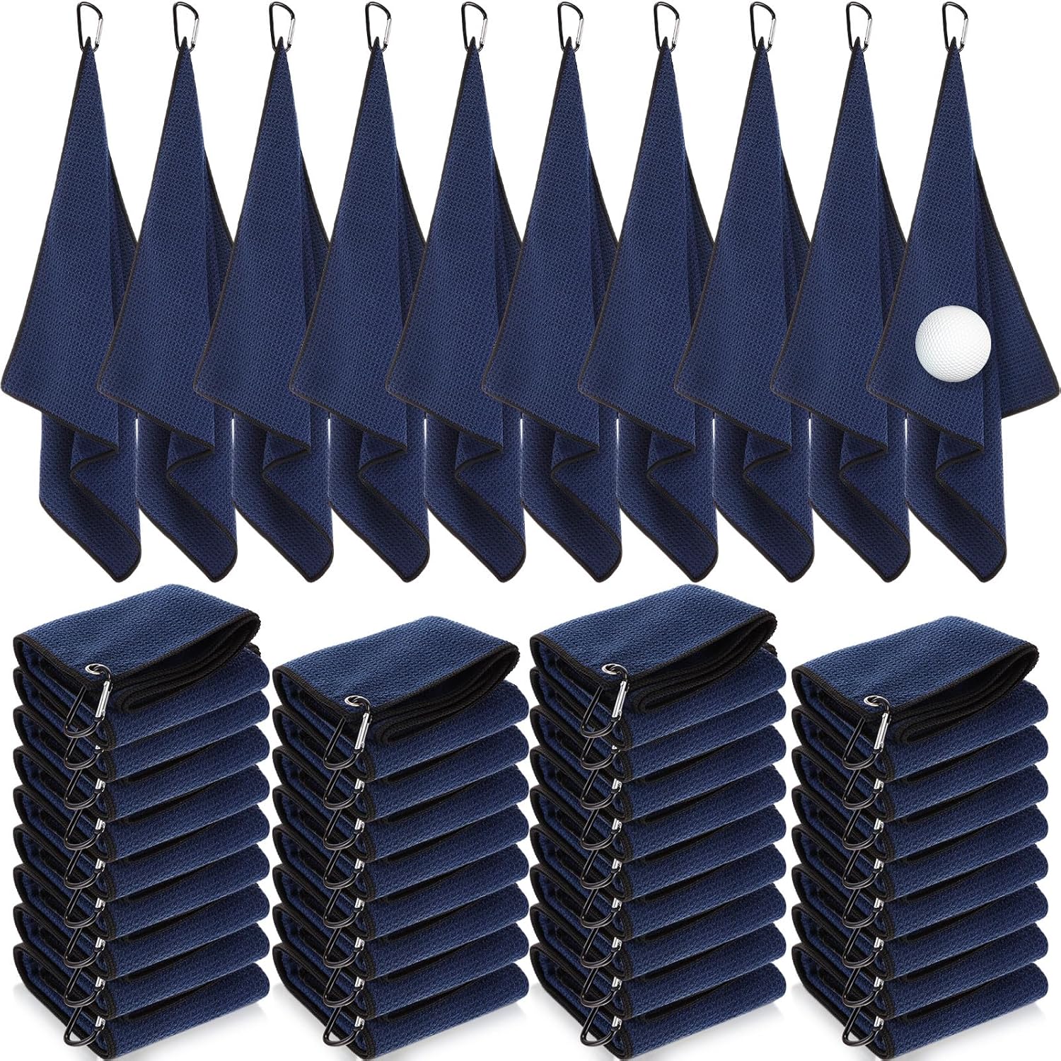 Batiyeer Golf Towels Bulk - Microfiber Waffle Pattern Towels