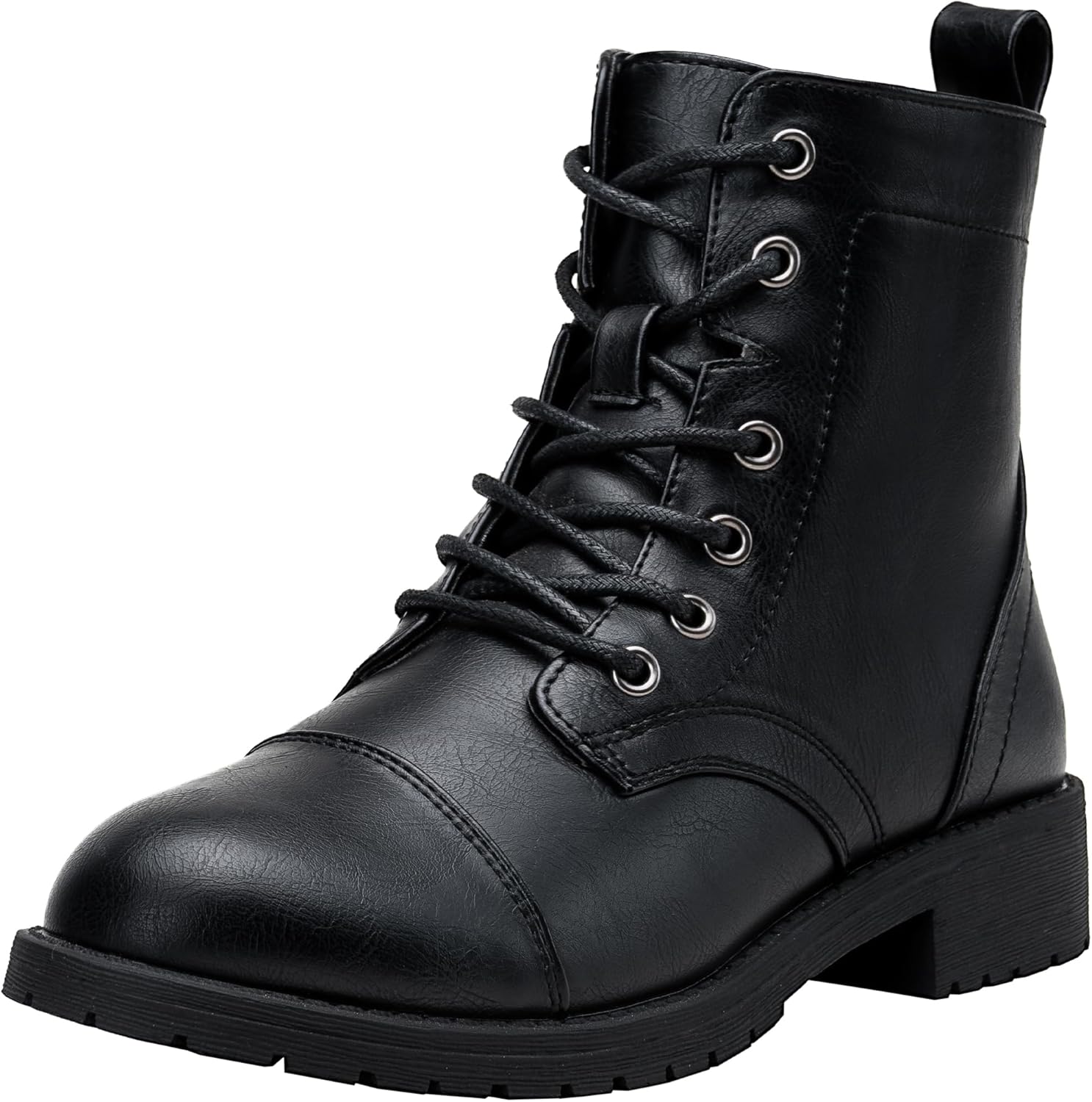 Vepose Women's Ankle Boots Lace Up Combat Booties for Style