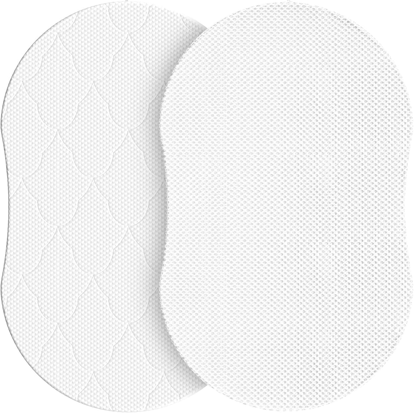 30x18 Oval Bassinet Mattress: Dual Side Gel Memory Foam