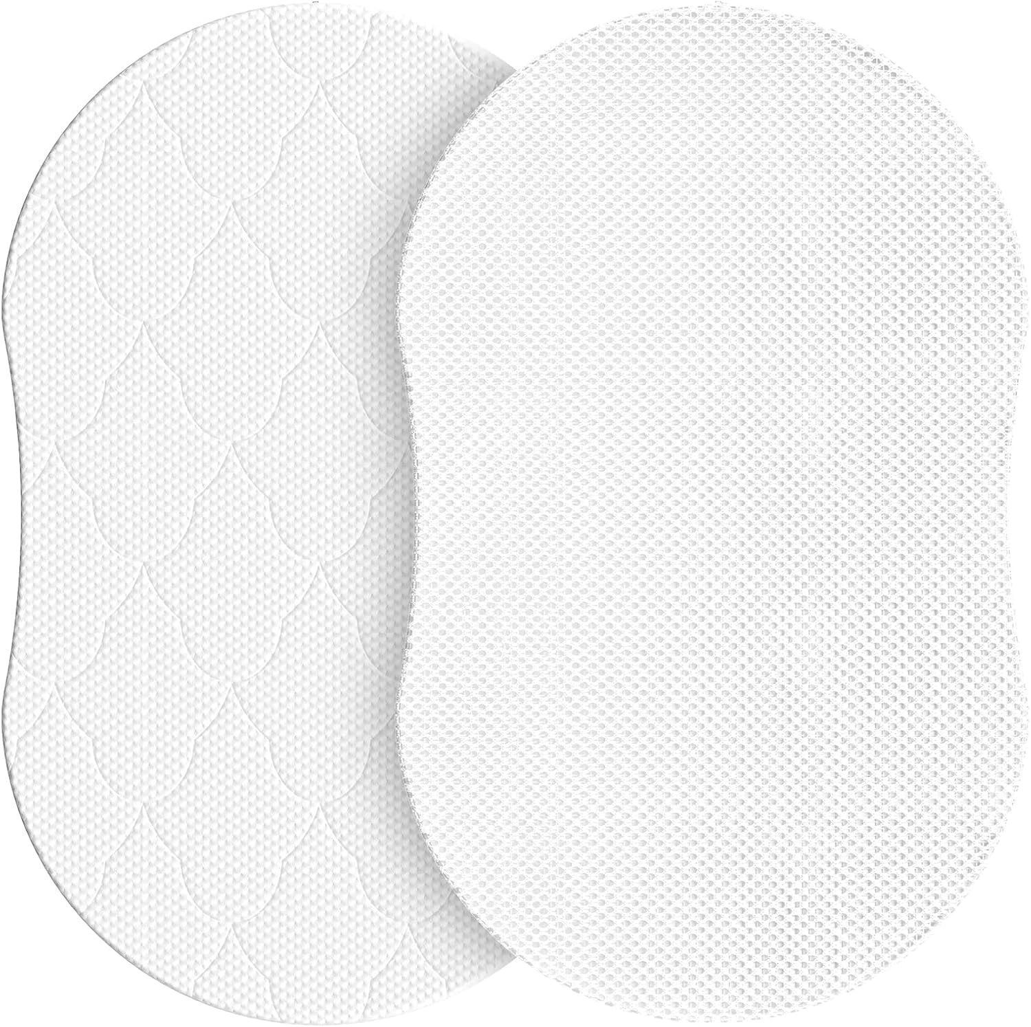 30x18 Oval Bassinet Mattress: Dual Side Gel Memory Foam