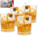 Perfect Serve Double Old Fashioned Glasses Set of 4 - Classic Lowball