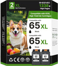 65XL 65 XL for HP 65 Black Ink Cartridge (2-Pack) - High Yield