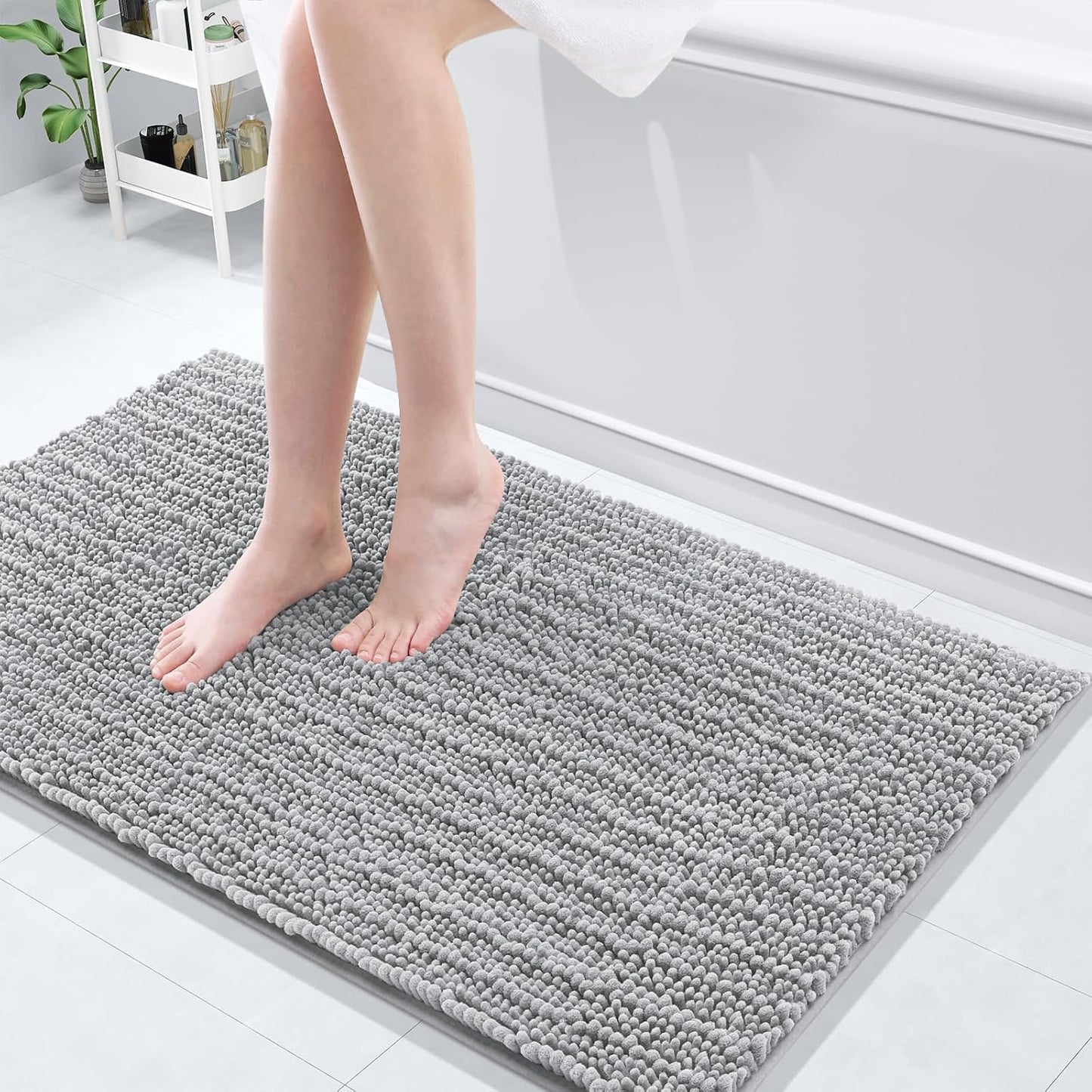 Arotive Luxury Chenille Bathroom Rug Mat for Ultimate Comfort