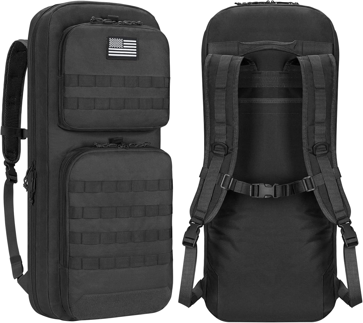 CVLIFE 30in Tactical Double Rifle Backpack for Hunting Gear