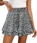 Shorts for Women Summer Chiffon Skorts with Ruffle Hem - Lightweight