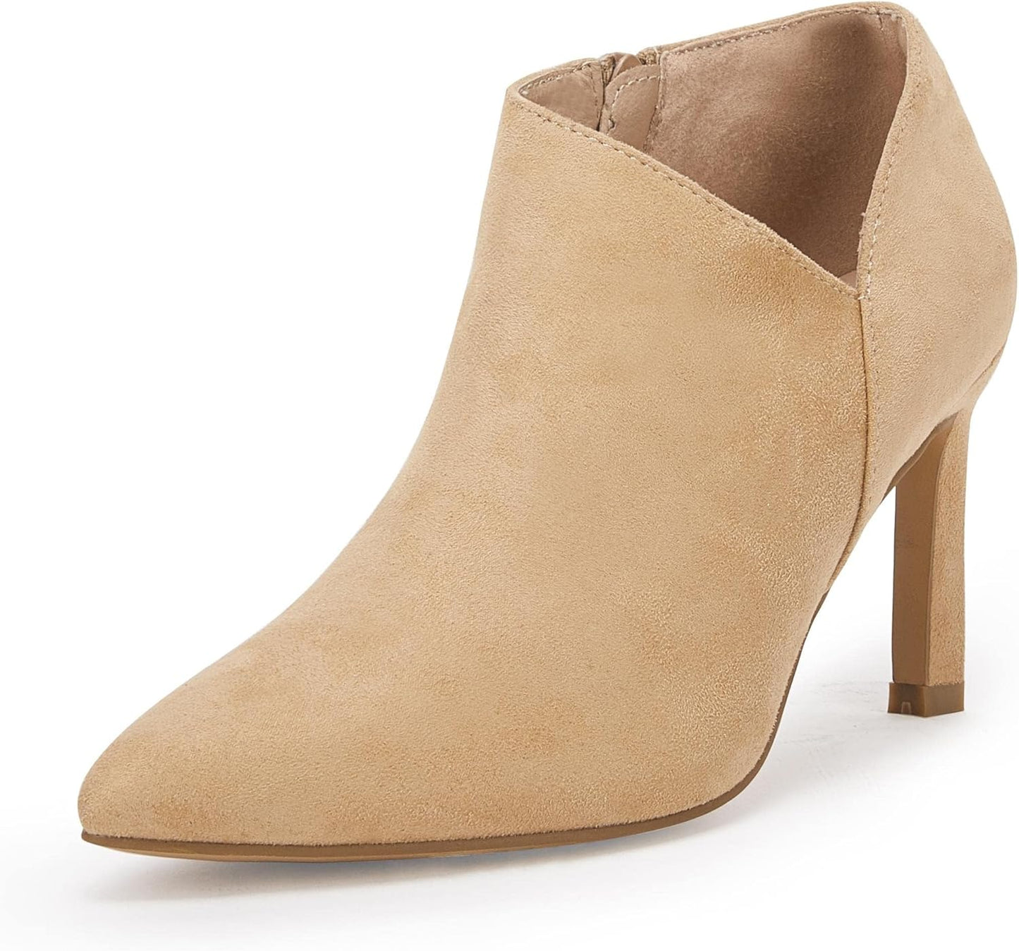 Coutgo Womens Pointed Toe V Cut Ankle Boots for Every Occasion