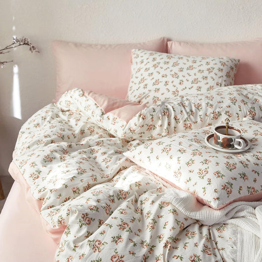Floral Comforter Set for Cottagecore Aesthetic Bedroom Decor