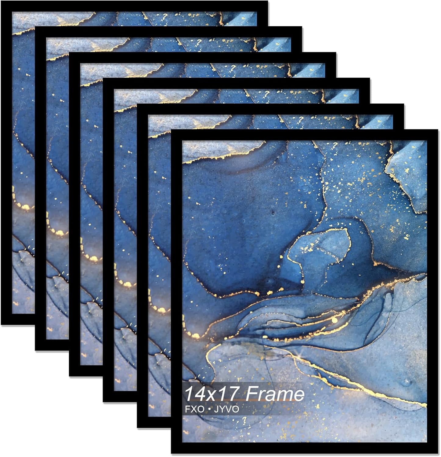 14x17 Picture Frame Set of 6 for Stunning Wall Displays