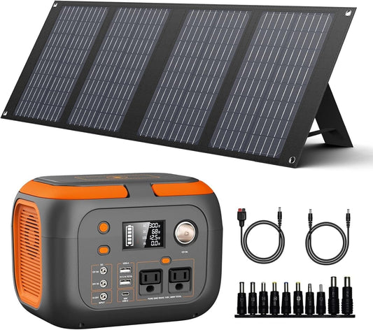 SinKeu Portable Solar Power Station - 260Wh Lithium Battery for Outdoor Adventure