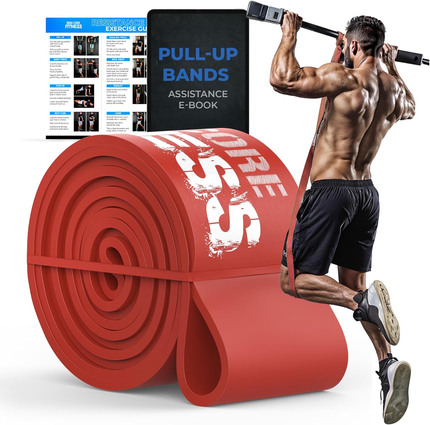 Pull Up Assistance Resistance Bands for Strength Training at Home