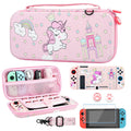 Pink Rainbow Unicorn Carrying Case for Nintendo Switch - Cute