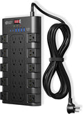 Surge Protector Power Strip 22 Outlets with 45W USB-C Fast Charge