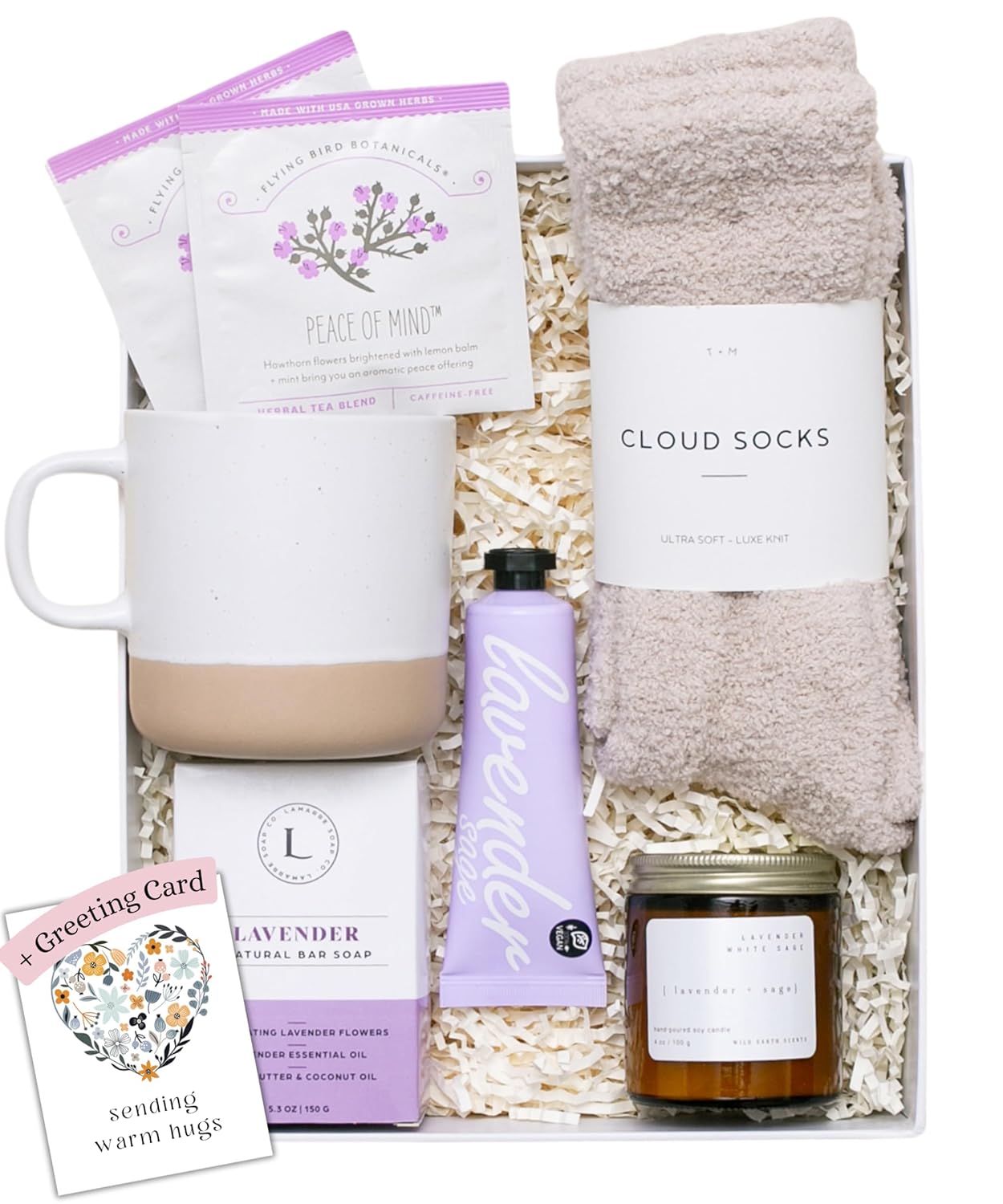 Lavender Spa Gift Basket for Women - Ultimate Self Care Package