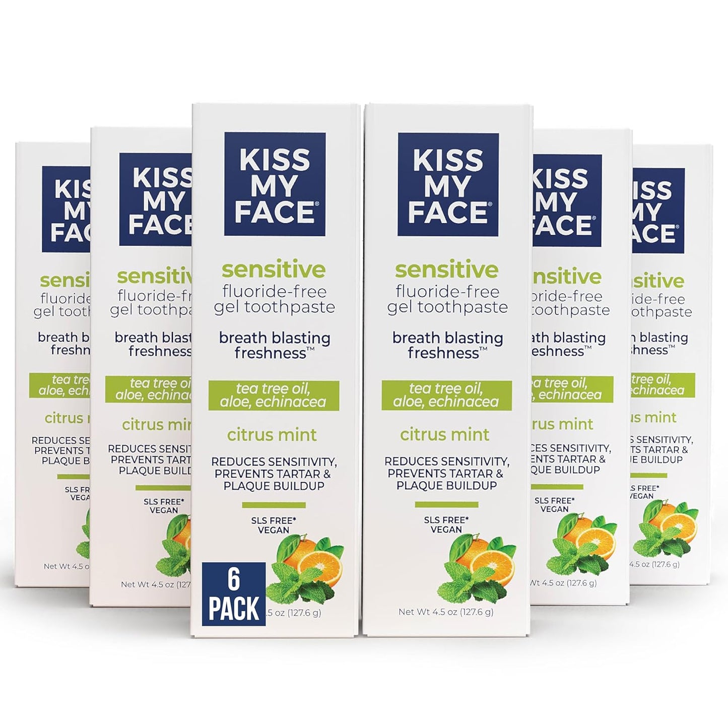 Kiss My Face Sensitive Toothpaste Gel for Sensitive Teeth Relief