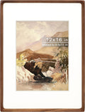 12x16 Picture Frame with Mat for 8.5x11 - Natural Walnut, Rounded