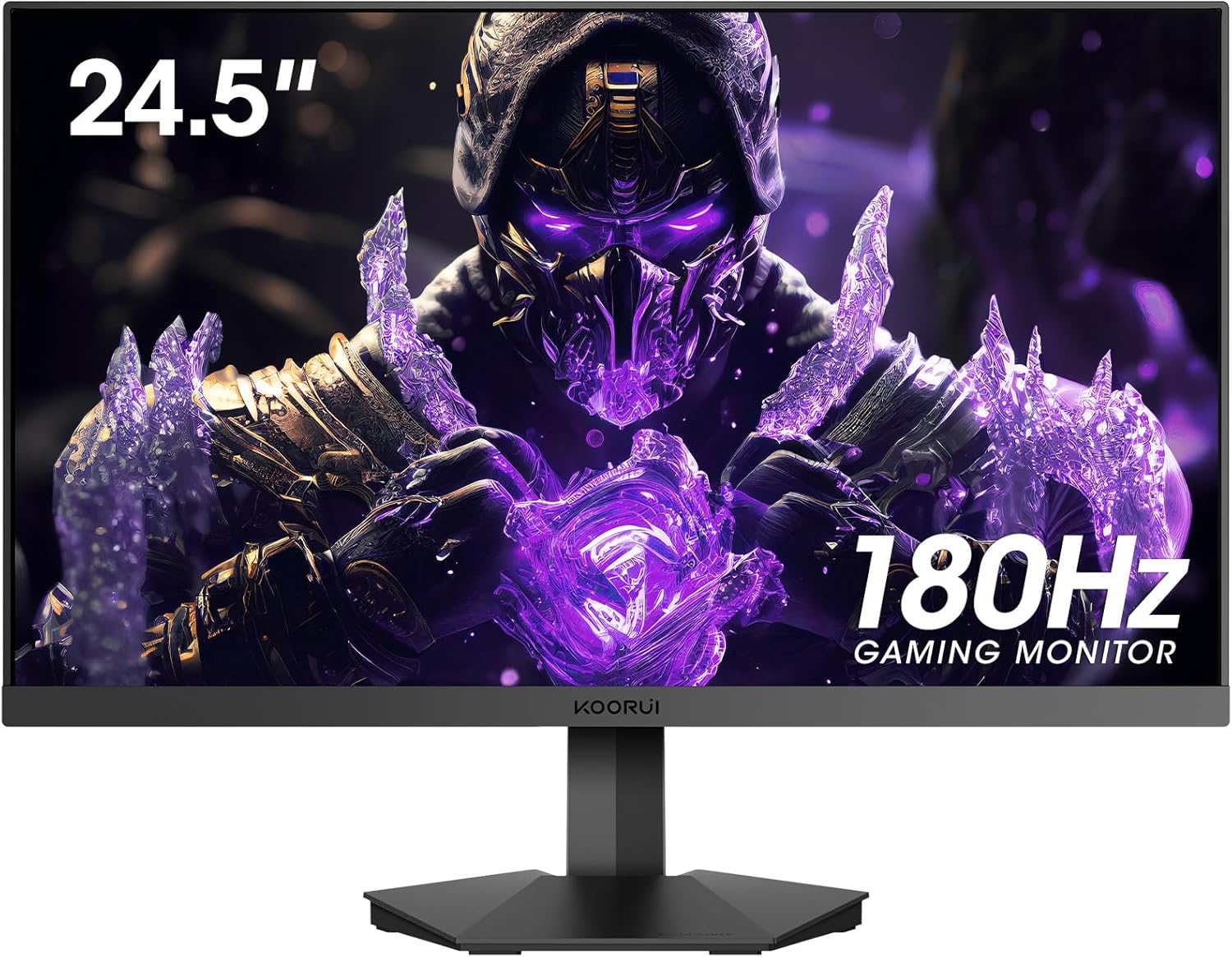 Immerse in Ultra-Smooth Gaming: KOORUI 25 180Hz Monitor