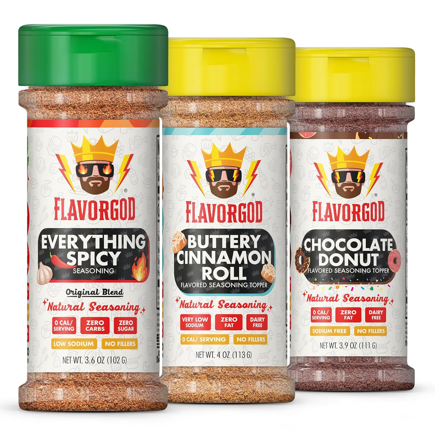 Sweet & Spicy Combo Pack of 3 Seasonings for Flavor Lovers