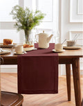 Solino Home Linen Table Runner 14 x 60 in - Cordovan Sonoma