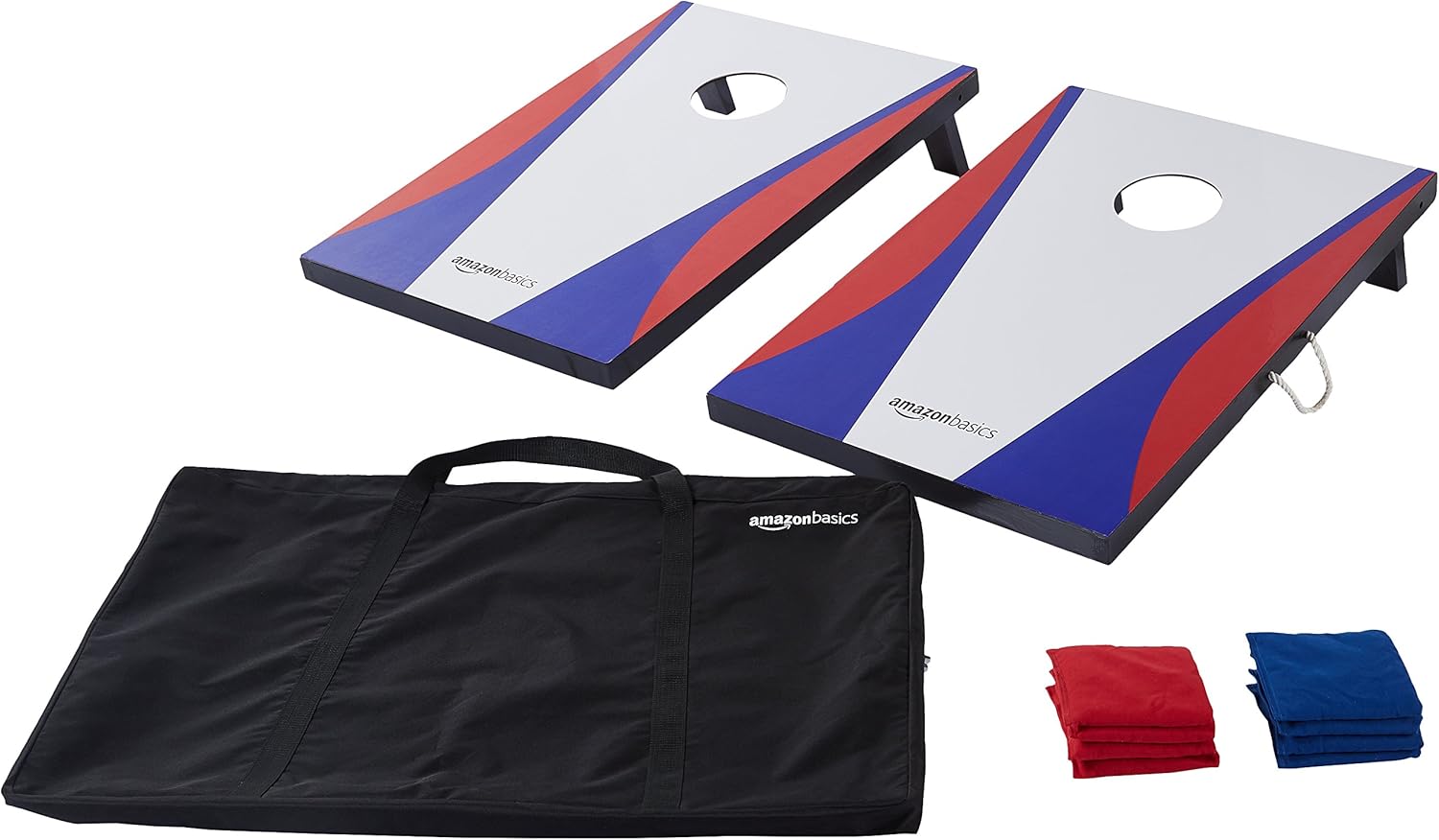 Cornhole Set with 2 Targets and 8 Bags for Outdoor Fun
