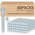 Concrete Screw Anchor 1/2 x 4 - Heavy Duty Galvanized Pack