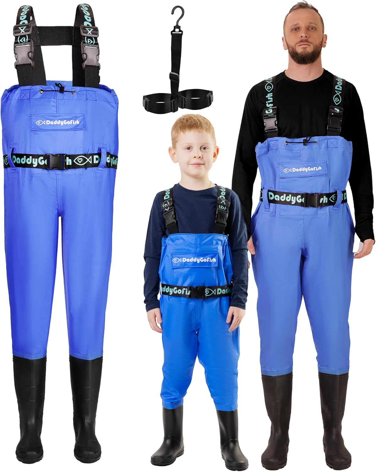 DaddyGoFish Chest Waders for Kids and Adults - Perfect for Fishing