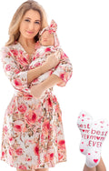 Mom and Baby Matching Robe and Swaddle Set for Maternity - Soft Luxury