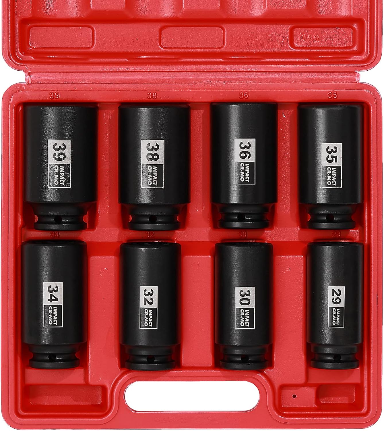 EMENTOL 8PCS 1/2 Drive Deep Spindle Axle Nut Impact Socket Set