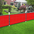 3 ft x 36 ft Red Privacy Screen Shade Cloth for Chain Link Fence