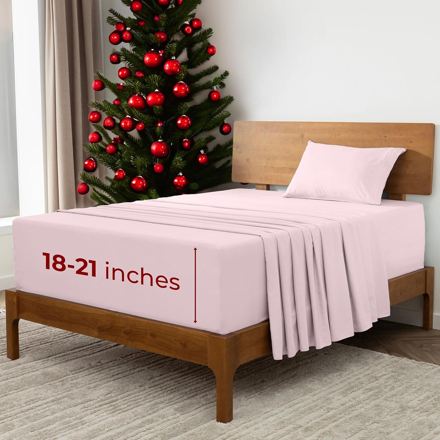 Mellanni Extra Deep Twin Sheets - Hotel Luxury Bedding Set