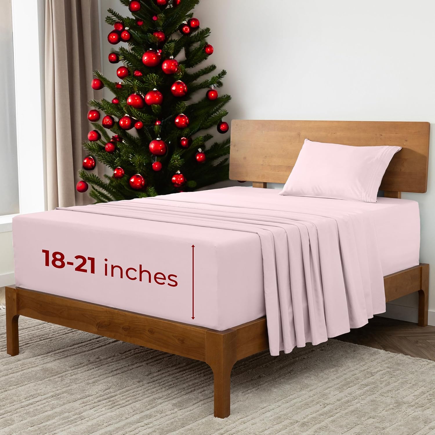 Mellanni Extra Deep Twin Sheets - Hotel Luxury Bedding Set