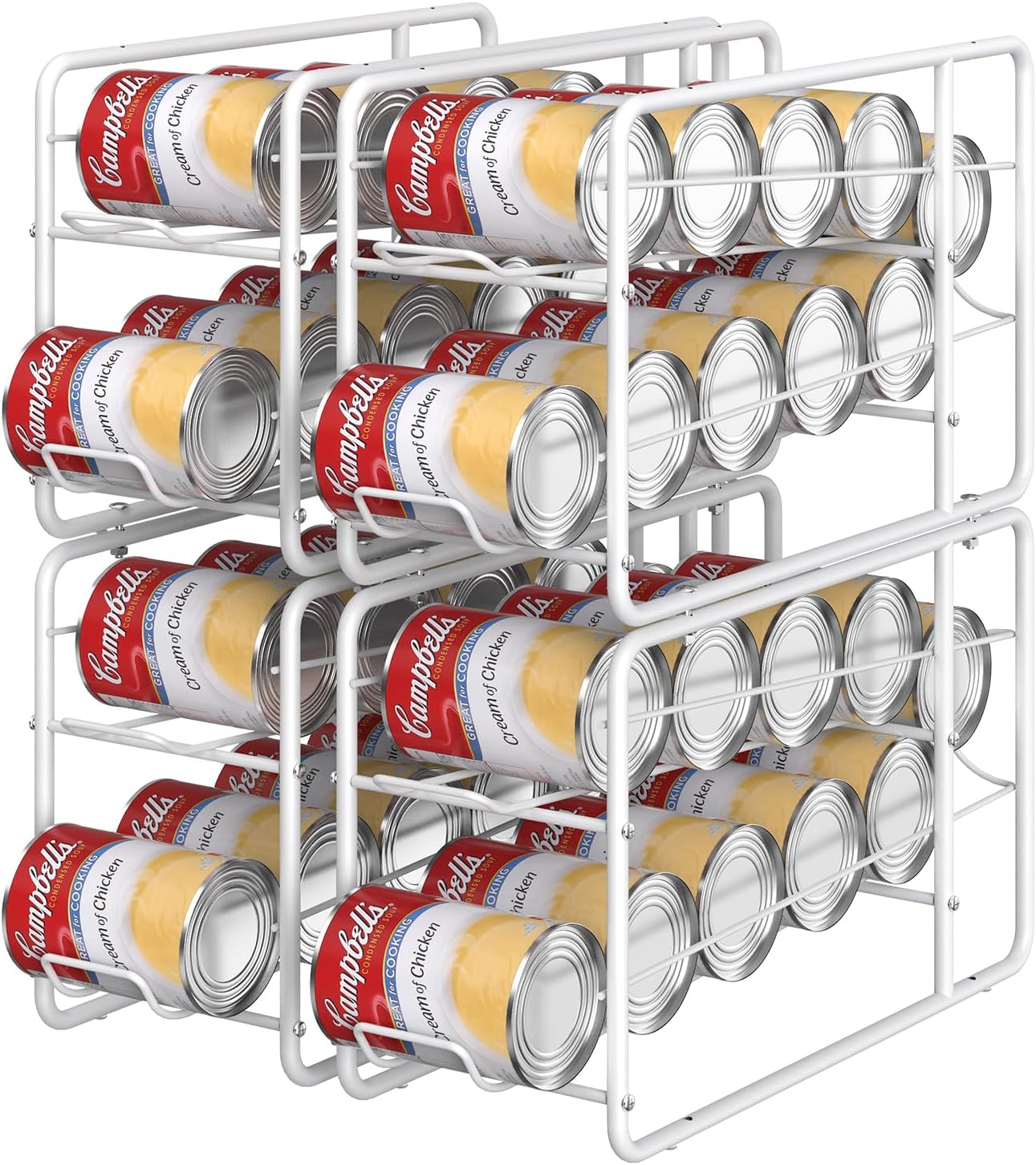 MOOACE Soda Can Organizer - Stackable Dispenser for Canned Food