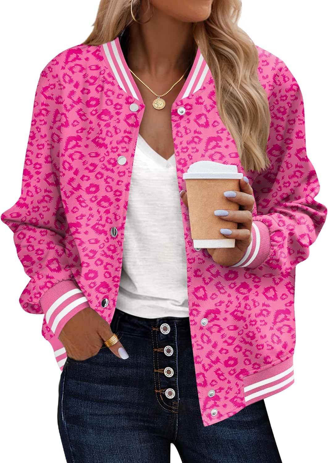 Zeagoo Bomber Jacket Women Lightweight Casual Fall Fashion 2025