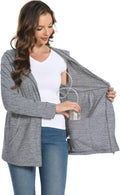 Women Post Mastectomy Hoodies Jacket with Drain Pockets - Lightweight